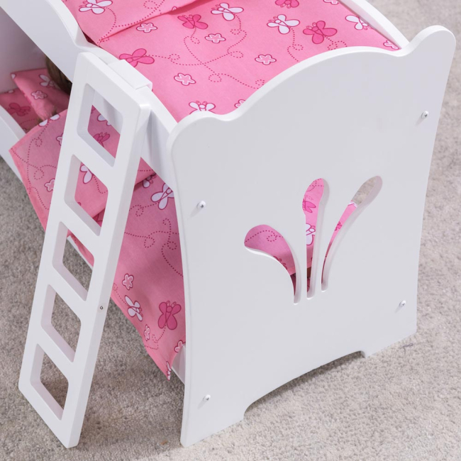 Меблі та будиночки - Іграшкові меблі KidKraft Двох'ярусне ліжечко для ляльки (60130)#2