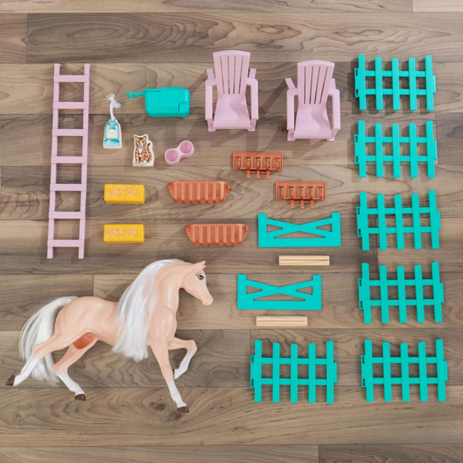 Меблі та будиночки - Ляльковий будиночок KidKraft Конюшня Солодкий луг (63534)#2