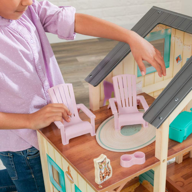 Меблі та будиночки - Ляльковий будиночок KidKraft Конюшня Солодкий луг (63534)#3