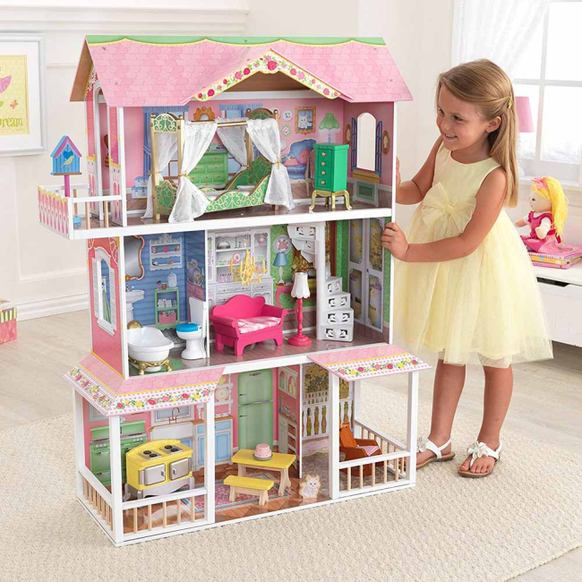 Меблі та будиночки - Ляльковий будиночок KidKraft Улюблена Саванна із світловим ефектом (65935)#5