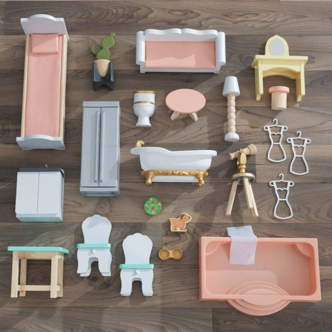 Мебель и домики - Кукольный домик KidKraft Особняк Селесты с летним садом с эффектами (65979)#2