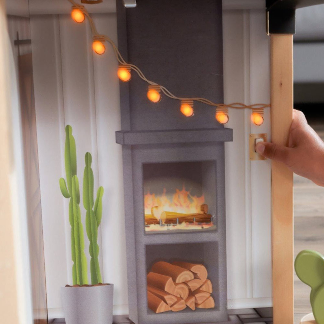 Мебель и домики - Кукольный домик KidKraft Особняк Селесты с летним садом с эффектами (65979)#3