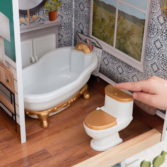 Мебель и домики - Кукольный домик KidKraft Особняк Селесты с летним садом с эффектами (65979)#4