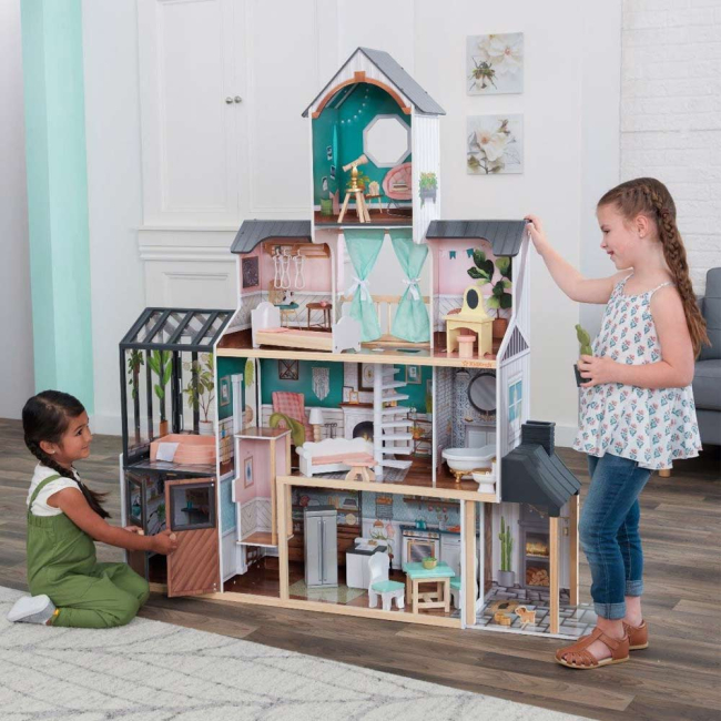 Мебель и домики - Кукольный домик KidKraft Особняк Селесты с летним садом с эффектами (65979)#5