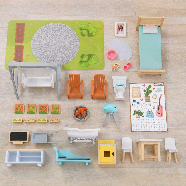 Мебель и домики - Кукольный домик KidKraft Хэйлли с эффектами (65980)#2