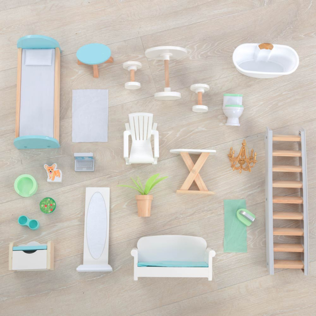 Меблі та будиночки - Ляльковий будиночок KidKraft Матильда зі сходами (65983)#2