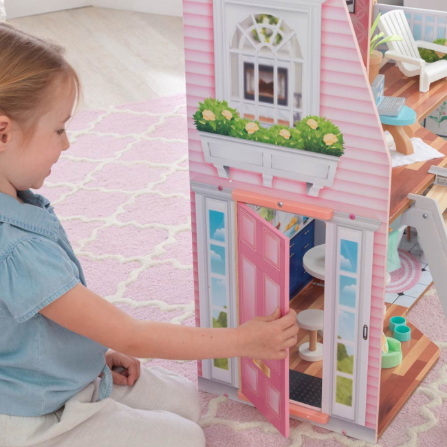 Меблі та будиночки - Ляльковий будиночок KidKraft Матильда зі сходами (65983)#3