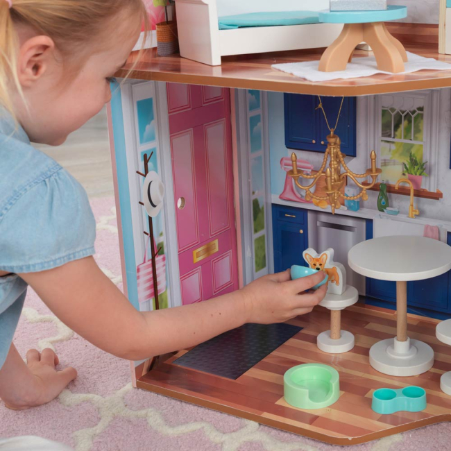 Меблі та будиночки - Ляльковий будиночок KidKraft Матильда зі сходами (65983)#4
