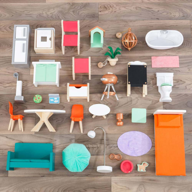 Меблі та будиночки - Ляльковий будиночок KidKraft Маєток Жоржина із ефектами (65987)#2