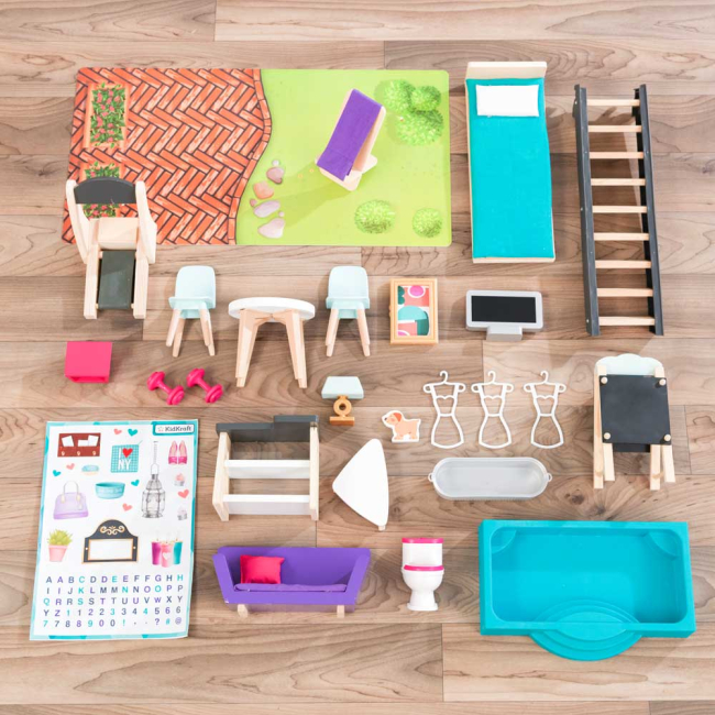 Мебель и домики - Кукольный домик KidKraft Бьянка сити с эффектами (65989)#2