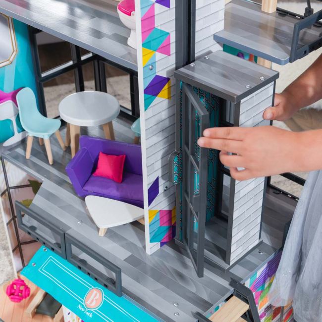 Мебель и домики - Кукольный домик KidKraft Бьянка сити с эффектами (65989)#4