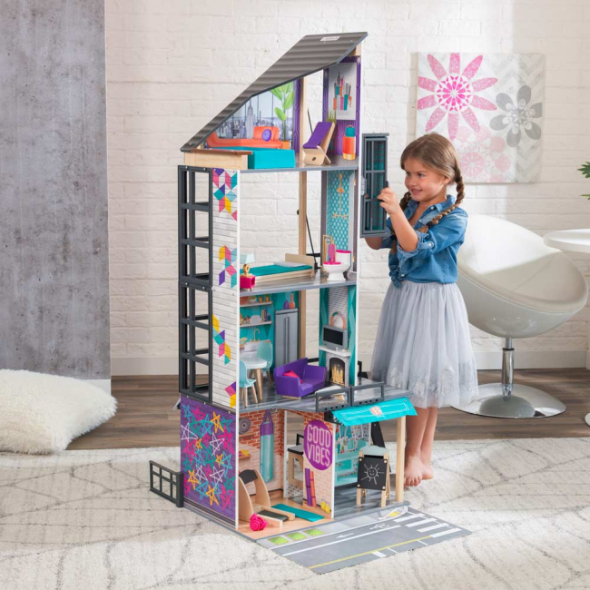 Мебель и домики - Кукольный домик KidKraft Бьянка сити с эффектами (65989)#5