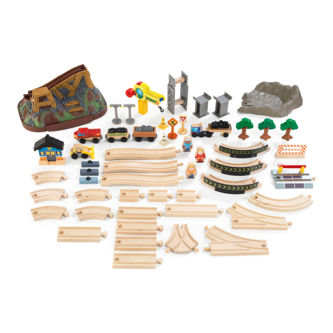 Железные дороги и поезда - Игрушечная железная дорога KidKraft Строительство у горах (17805)#2