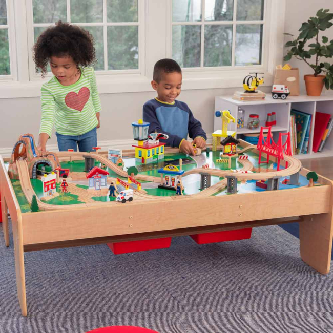 Железные дороги и поезда - Игрушечная железная дорога KidKraft Горный водопад с игровым столом (17850)#5