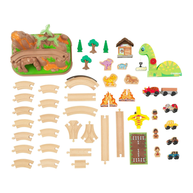 Железные дороги и поезда - Игрушечная железная дорога KidKraft Динозавры (18016)#2