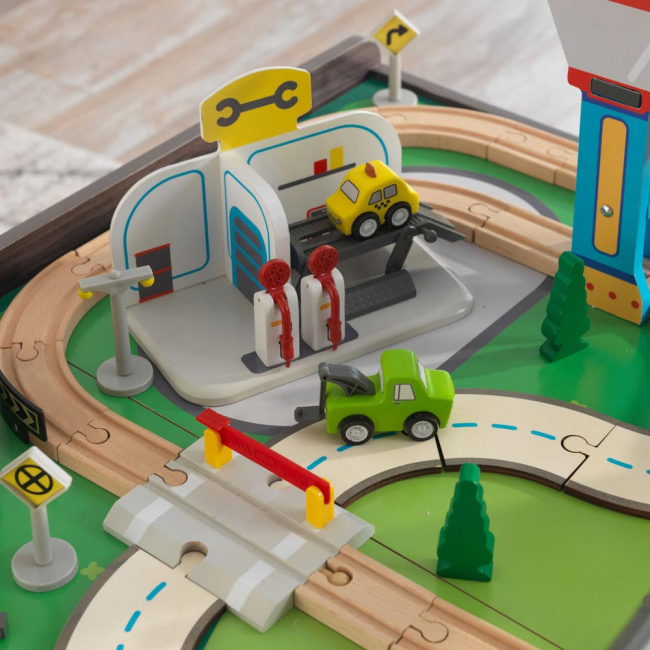 Автотреки - Ігровий набір KidKraft Мій власний транспорт із ігровим столом (18026)#2