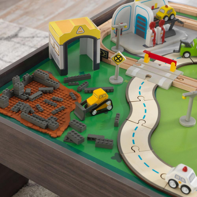 Автотреки - Ігровий набір KidKraft Мій власний транспорт із ігровим столом (18026)#3