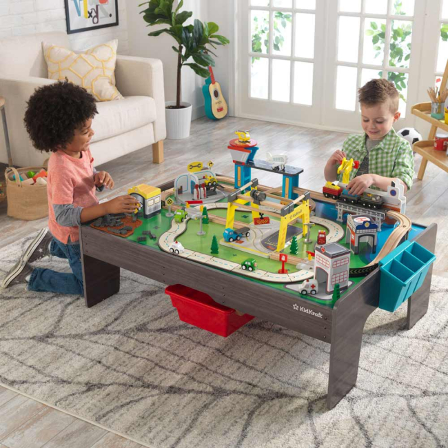 Автотреки - Ігровий набір KidKraft Мій власний транспорт із ігровим столом (18026)#5