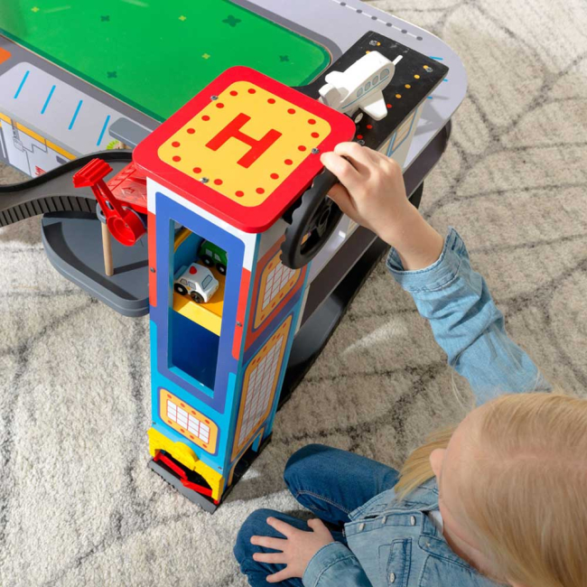 Автотреки - Автотрек KidKraft Безумная автострада с игровым столом (18033)#4