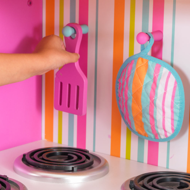 Дитячі кухні та побутова техніка - Іграшкова кухня KidKraft Deluxe яскрава (53100)#4