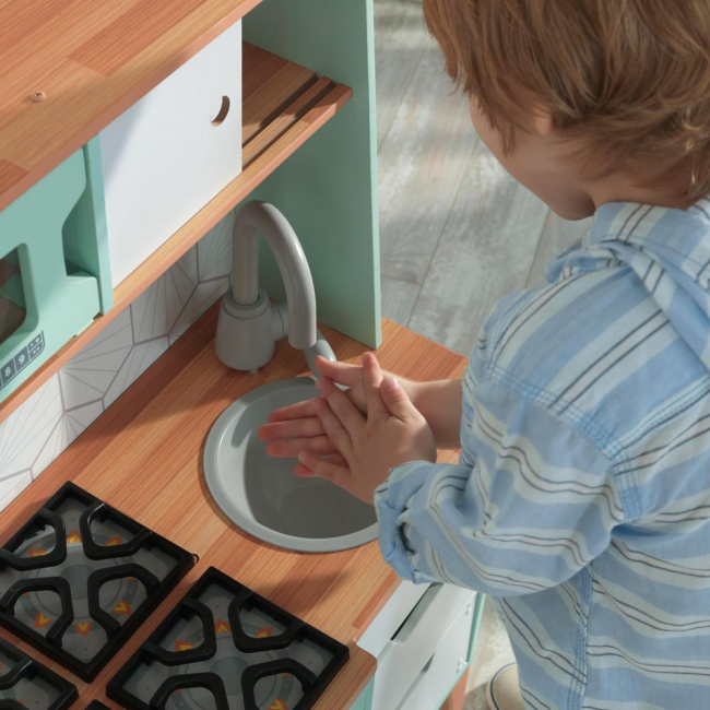 Дитячі кухні та побутова техніка - Іграшкова кухня KidKraft Середньовічний модерн (53432)#2