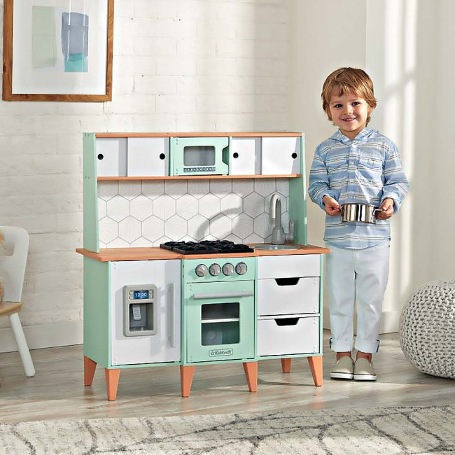Дитячі кухні та побутова техніка - Іграшкова кухня KidKraft Середньовічний модерн (53432)#5