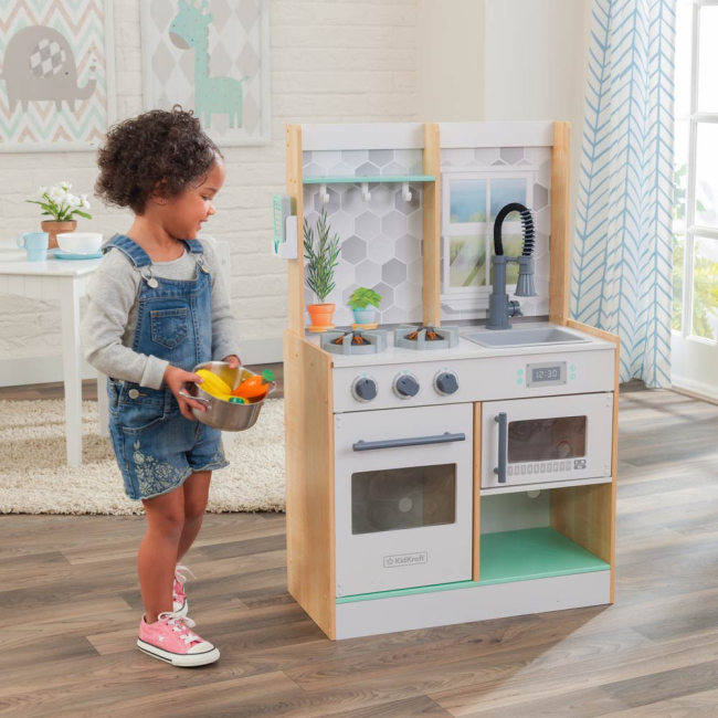 Дитячі кухні та побутова техніка - Іграшкова кухня KidKraft Давай куховарити із ефектами (53433)#5