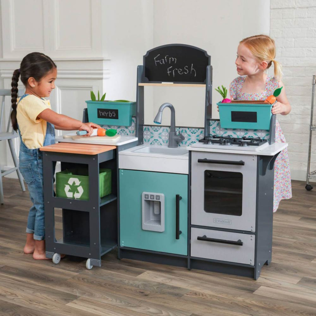Дитячі кухні та побутова техніка - Іграшкова кухня KidKraft Садовий гурман із ефектами (53442)#5