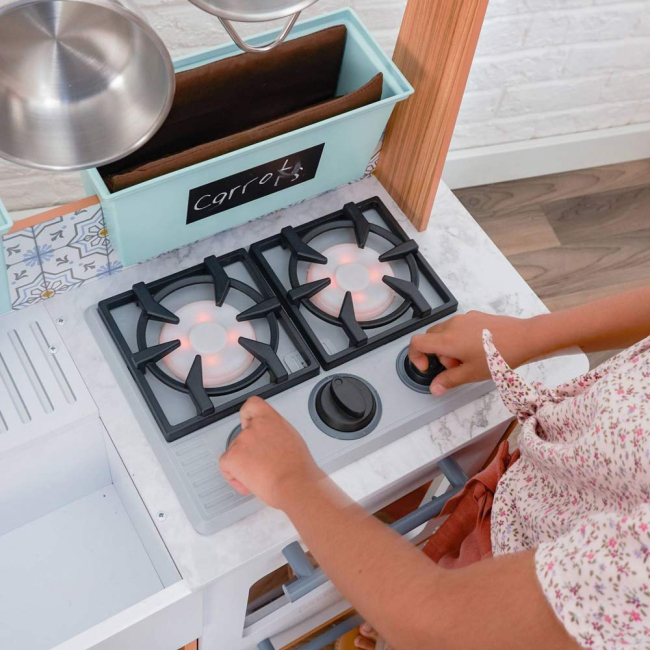 Дитячі кухні та побутова техніка - Іграшкова кухня KidKraft Фермерський будиночок із ефектами (53444)#3