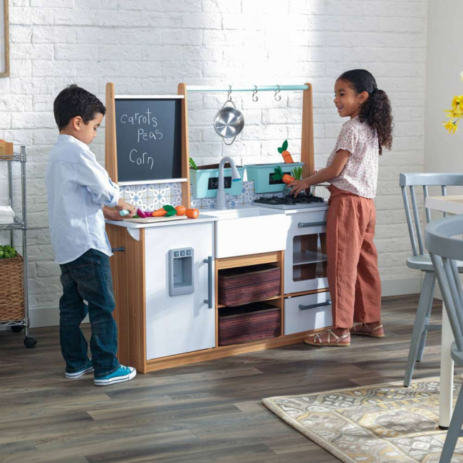 Дитячі кухні та побутова техніка - Іграшкова кухня KidKraft Фермерський будиночок із ефектами (53444)#5