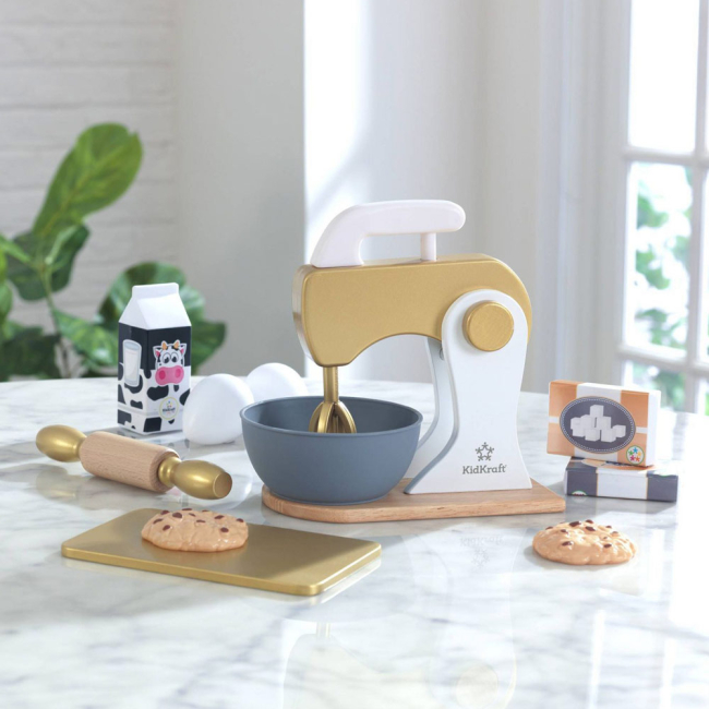 Дитячі кухні та побутова техніка - Іграшковий міксер KidKraft Металевий модерн (53535)#3