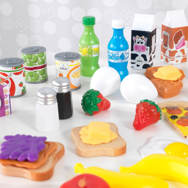 Детские кухни и бытовая техника - Игровой набор KidKraft Вкуснятина 115 предметов (63330)#3