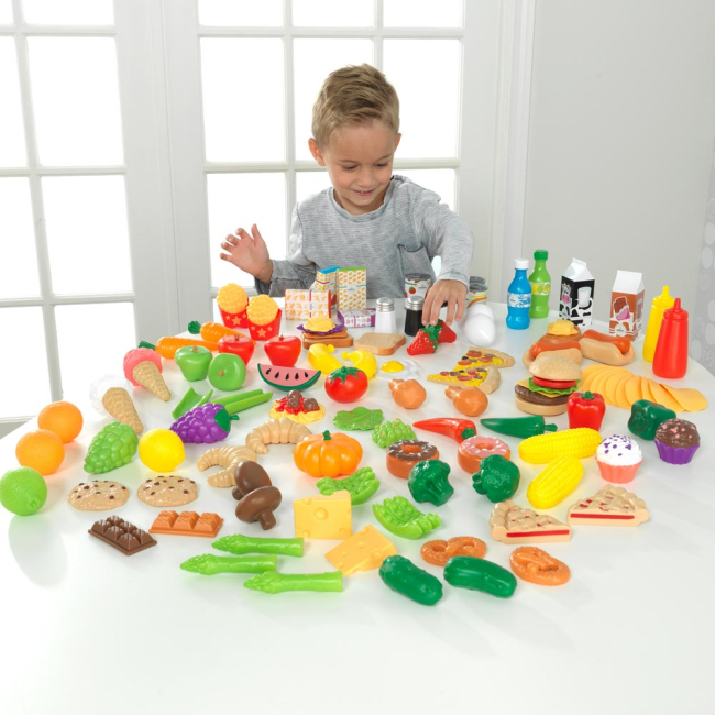 Детские кухни и бытовая техника - Игровой набор KidKraft Вкуснятина 115 предметов (63330)#4