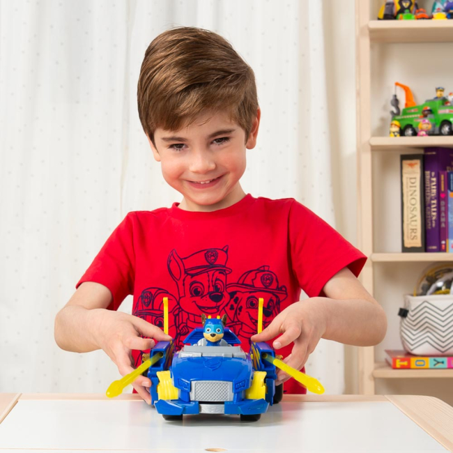 Фігурки персонажів - Машинка-трансформер Paw patrol Мегацуценята з фігуркою Гонщика (SM16771/4973)#5