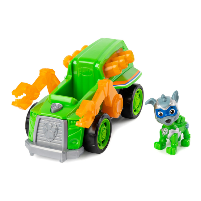 Фигурки персонажей - Машинка-трансформер Paw patrol Мегащенки c фигуркой Рокки и эффектами (SM16776/7301)#2