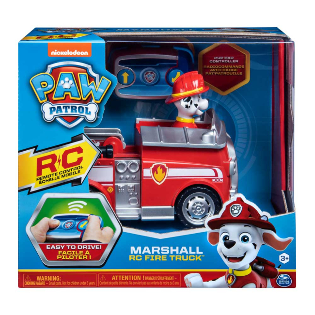 Фигурки персонажей - Машинка Paw patrol Пожарное авто Маршала на дистанционном управлении (SM76200/8697)#4