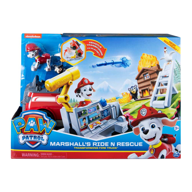 Фігурки персонажів - Машинка-трансформер Paw patrol Рятувальний автомобіль-станція із Маршалом (SM16770/8903)#4