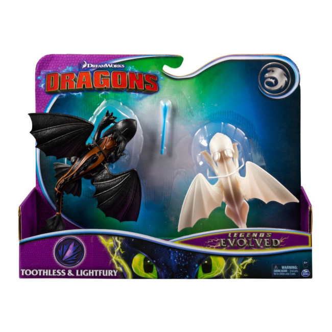 Фигурки персонажей - Игровой набор Dragons Как приручить дракона 3 Беззубик и Дневная Фурия (SM66633)#3