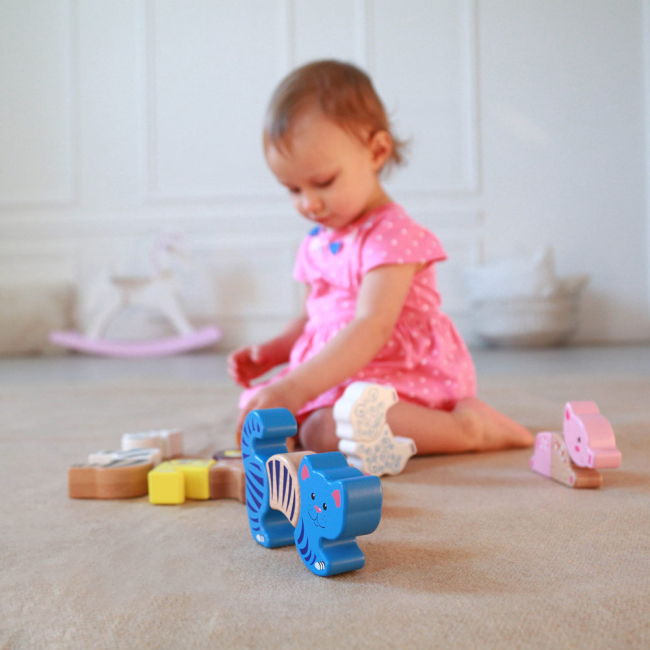 Развивающие игрушки - Магнитный конструктор Wumba Домашние животные 15 деталей (90002)#5