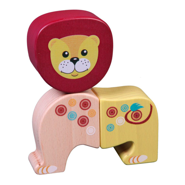 Развивающие игрушки - Магнитный конструктор Wumba Африканские животные 15 деталей (90007)#3