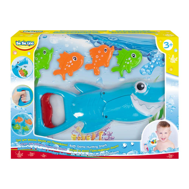 Іграшки для ванни - Ігровий набір для ванни Bebelino Акула на полюванні (58082)#2