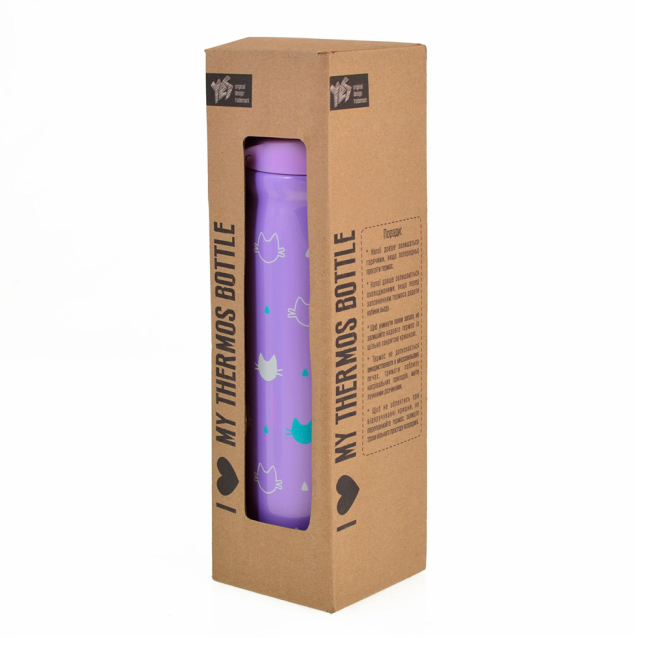 Пляшки для води - Термос YES Cute cats 500 мл (706605)#4