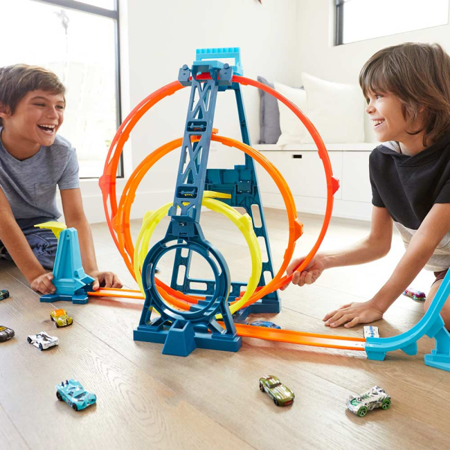 Автотреки - Трек Hot Wheels Track builder Потрійна петля (GLC96)#4