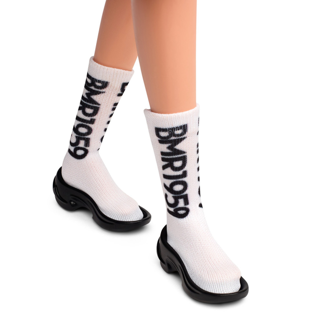 Куклы - Коллекционная кукла Barbie BMR 1959 кучерявая блондинка (GHT92)#3