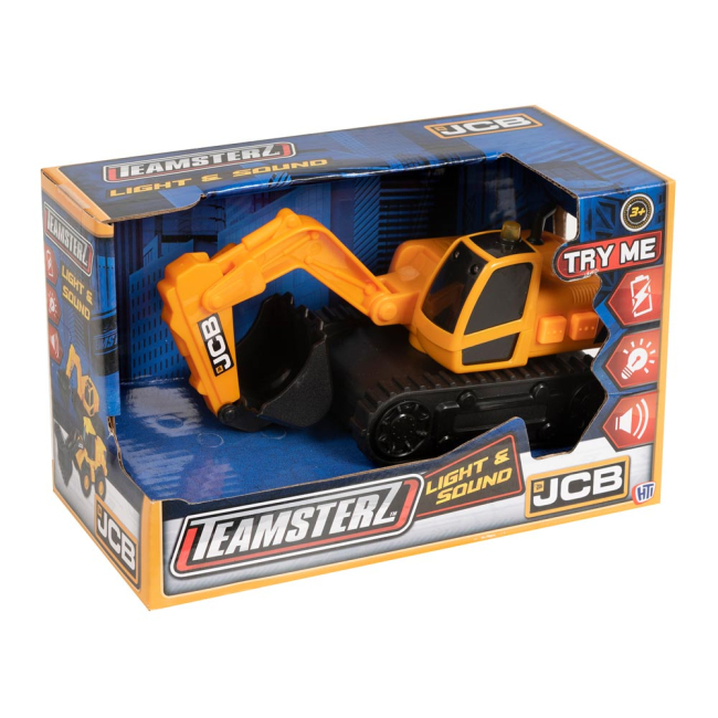 Транспорт і спецтехніка - Машинка Teamsterz JCB Екскаватор із ефектами (1416621)#4