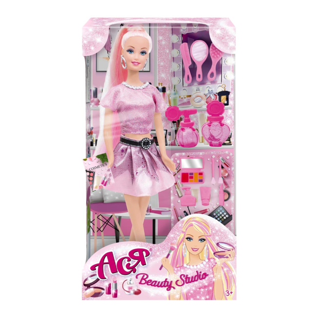 Куклы - Кукла Ася Салон красоты блондинка с аксессуарами 28 см (35122)#4