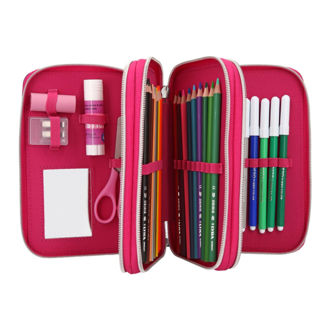 Пеналы и кошельки - Пенал с наполнением Top model Друзья розовый (0410689)#3