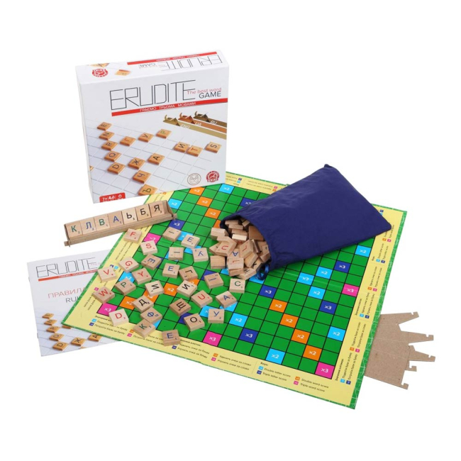 Настольные игры - Настольная игра Arial Эрудит Элит 3 языка (4820059910466)#4