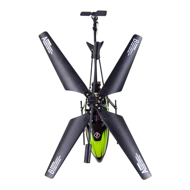 Радіокеровані моделі - Іграшковий гелікоптер WL Toys Мильні бульбашки зелений (WL-V757g)#4