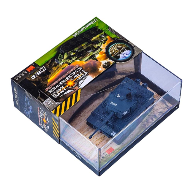 Радіокеровані моделі - Іграшковий танк Great Wall Toys Тигр на радіокеруванні сірий 1:72 (GWT2117-4)#5